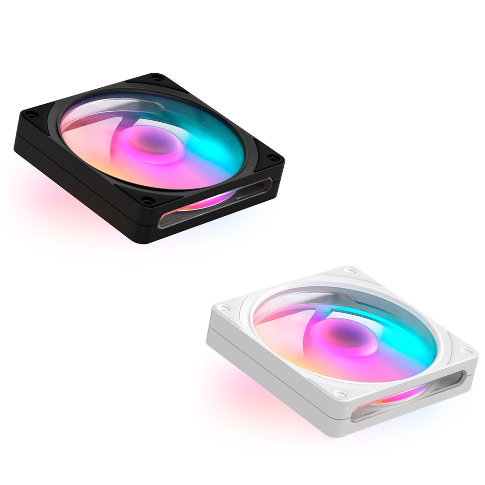 効率性や静音性を高めた、透明感あふれるRGBケースファン「F RGB V2